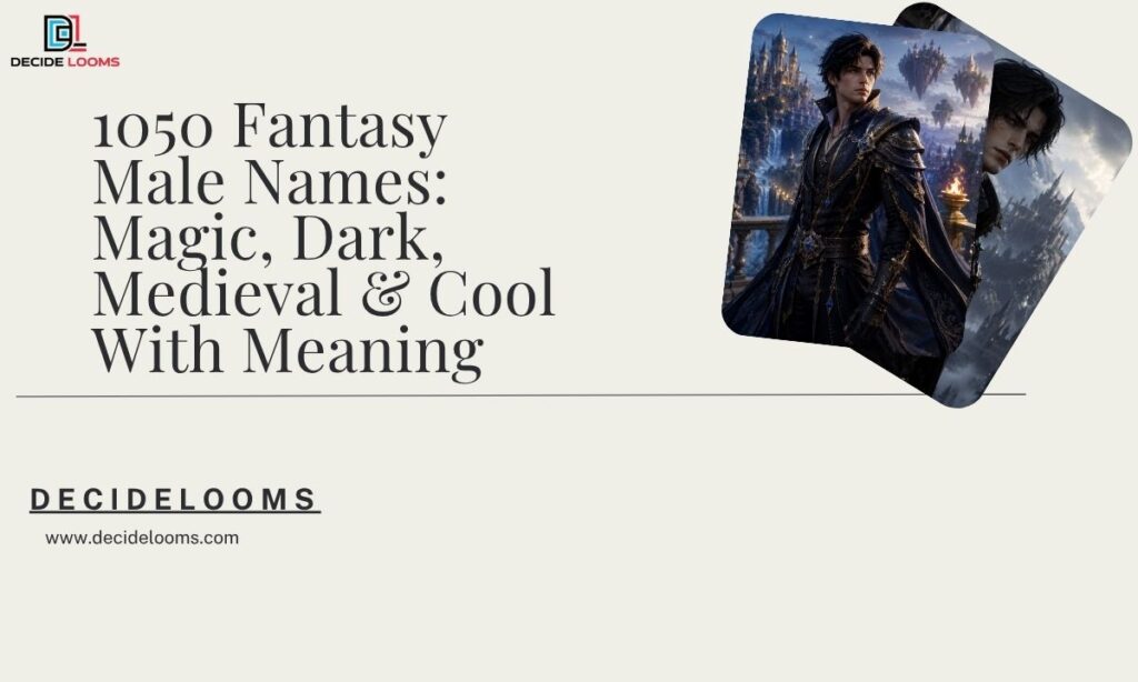 1050 Fantasy Male Names Magic, Dark, Medieval & Cool With Meaning