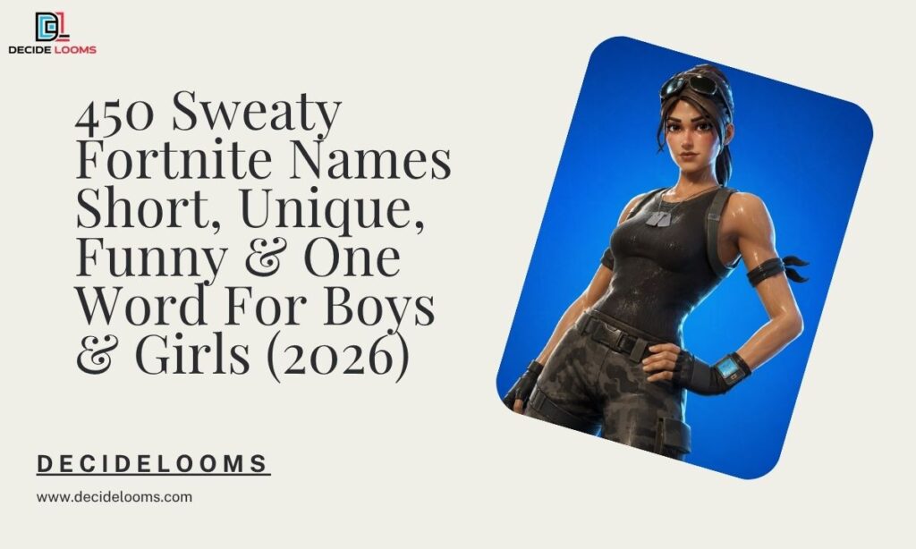 450 Sweaty Fortnite Names Short, Unique, Funny & One Word For Boys & Girls