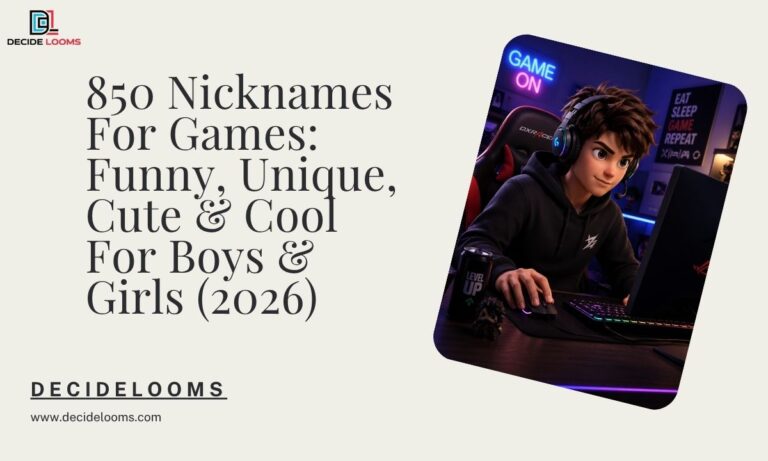 850 Nicknames For Games Funny, Unique, Cute & Cool For Boys & Girls (2026)
