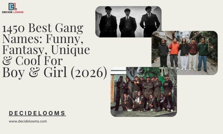 1450 Best Gang Names Funny, Fantasy, Unique & Cool For Boy & Girl (2026)