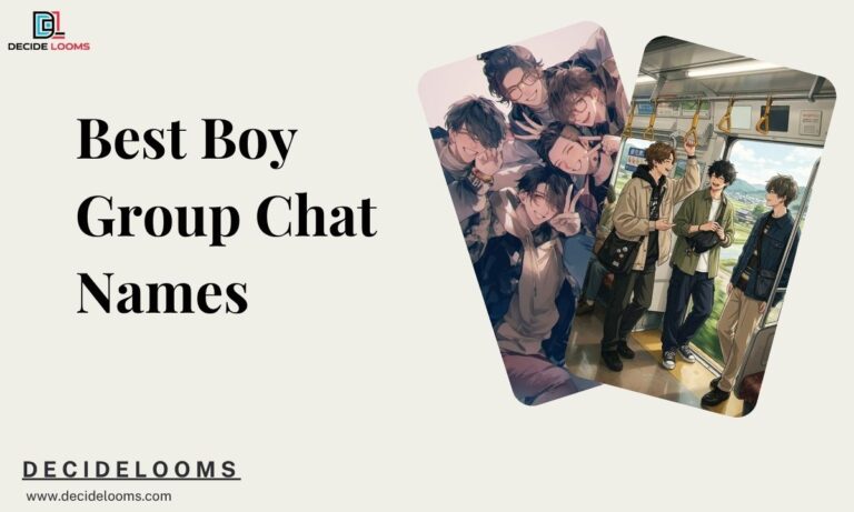 Best Boy Group Chat Names
