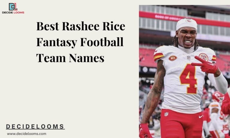 Best Rashee Rice Fantasy Football Team Names