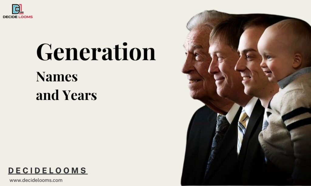 Generation Names and Years