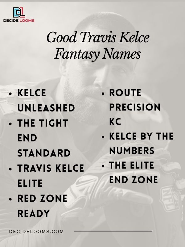 Good Travis Kelce Fantasy Name